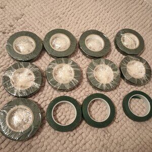 NEW lot of 12 rolls 1/4" floral tape
